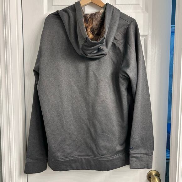Under Armour Storm Hoodie Men’s Medium – Gray Camo Logo & Hood Lining - Picture 2 of 4